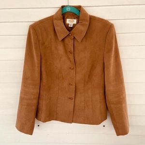 Talbots faux suede-like jacket 12p